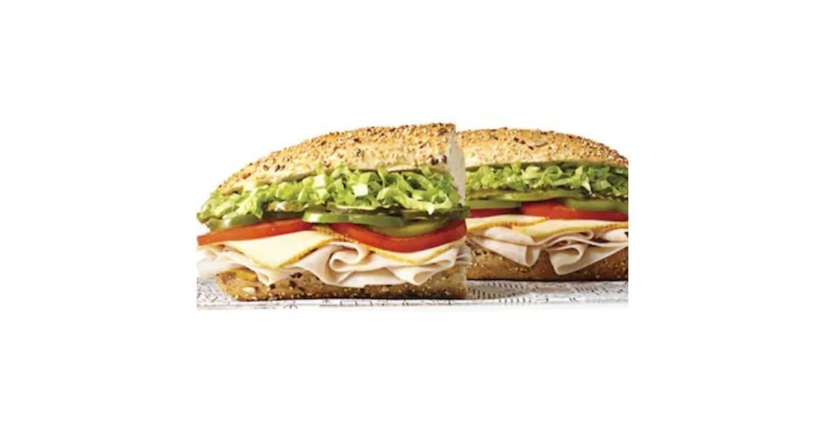 turkey sub on flatbread