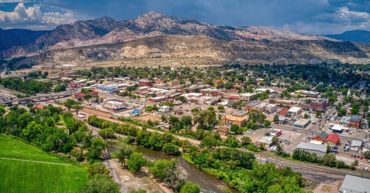 Aerial View of Canon, City