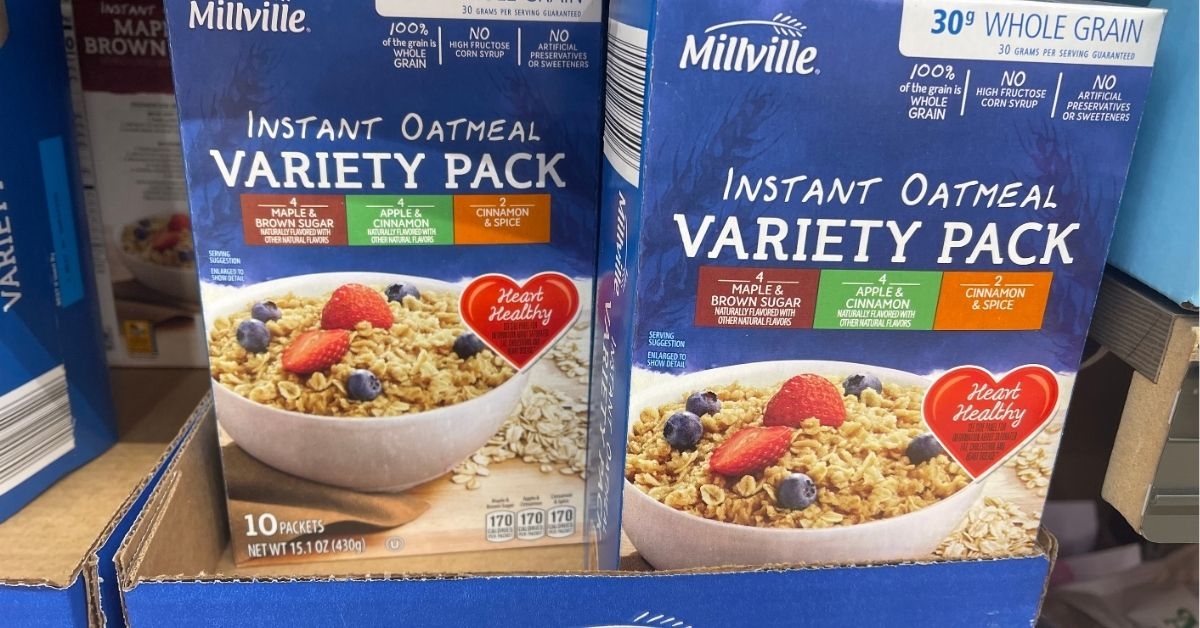 aldi millville instant oatmeal variety pack