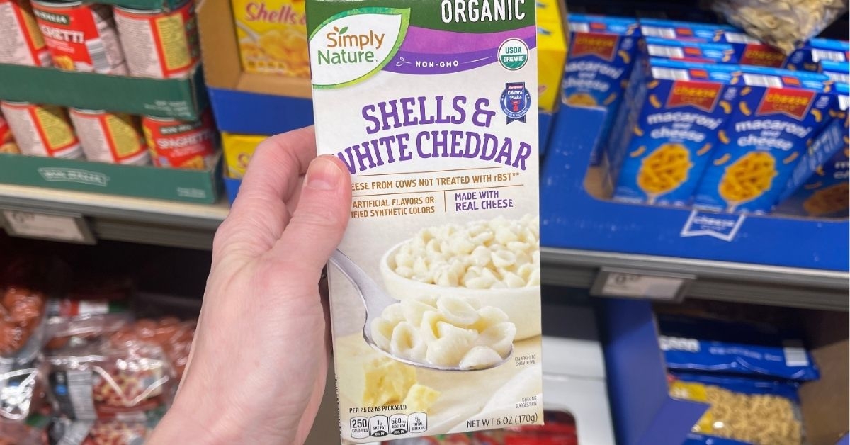 aldi simply nature shells and white cheddar