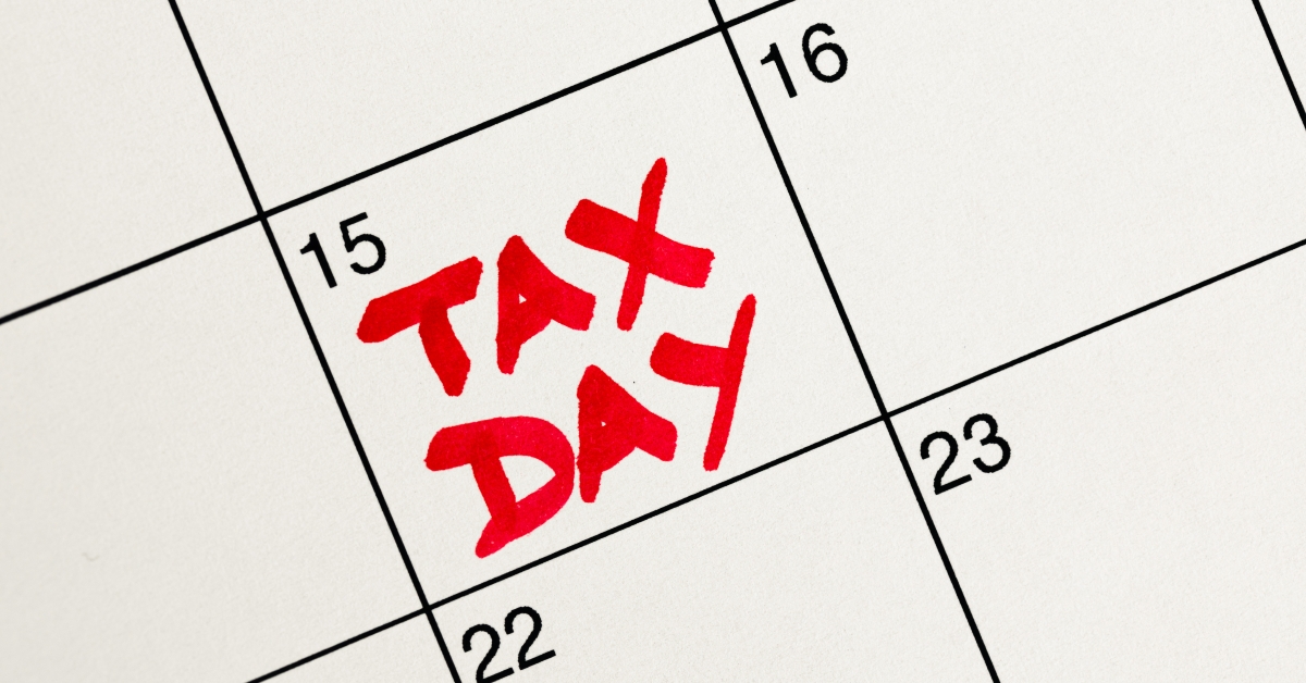 April 15th highlighted in red