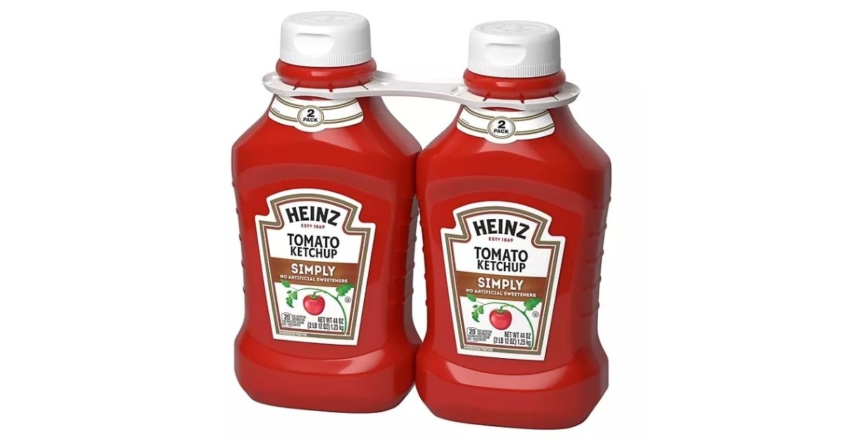 Bottles of ketchup