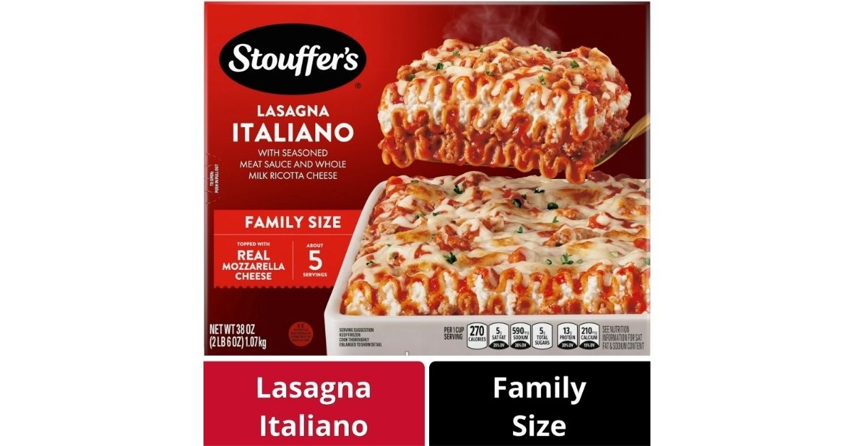 stouffers italiano family size lasagna