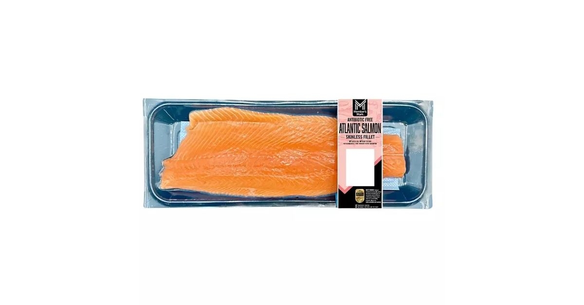 Skinless salmon fillet