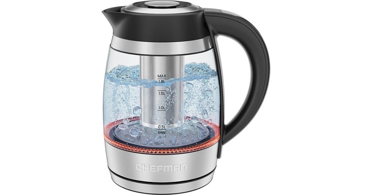 Electric tea kettle with tea infuser