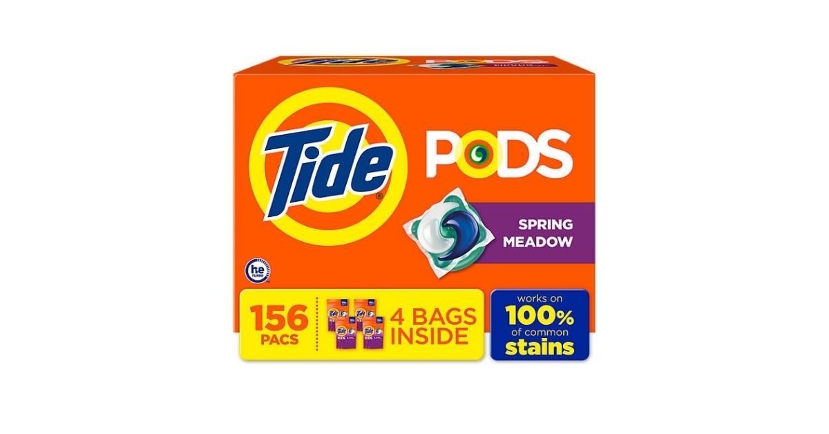 Detergent pacs spring meadow