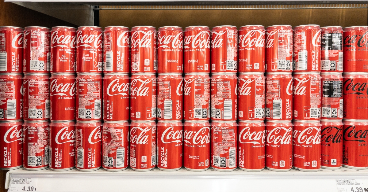 cans of coca cola
