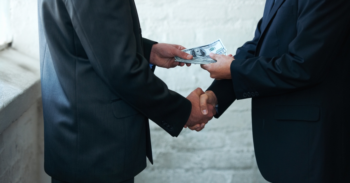 two corporate businessmen
