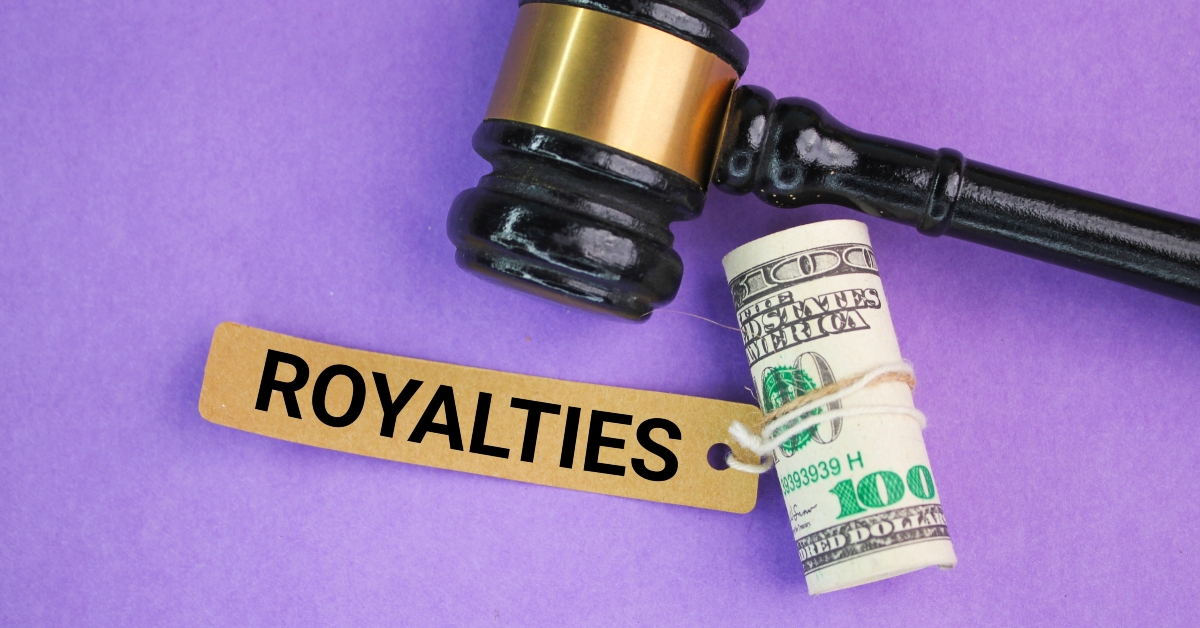 judges gavel dollar bills and paper tags