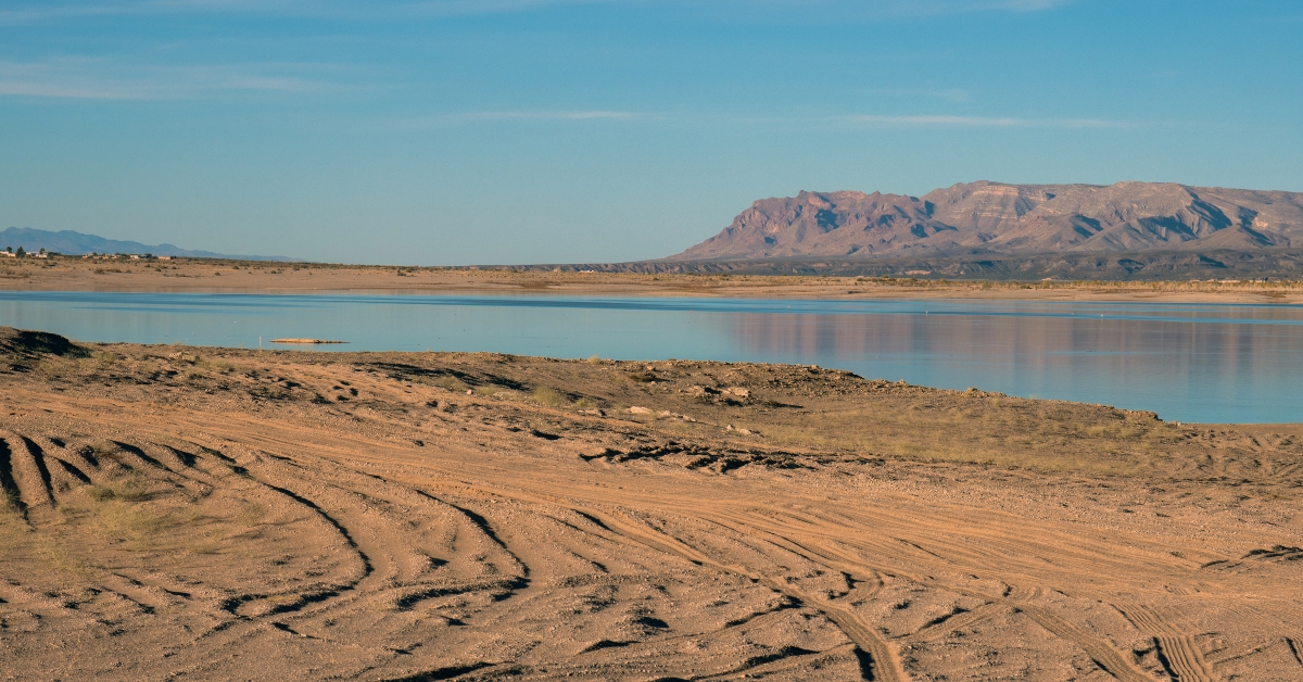 orv tracks in sand dunes