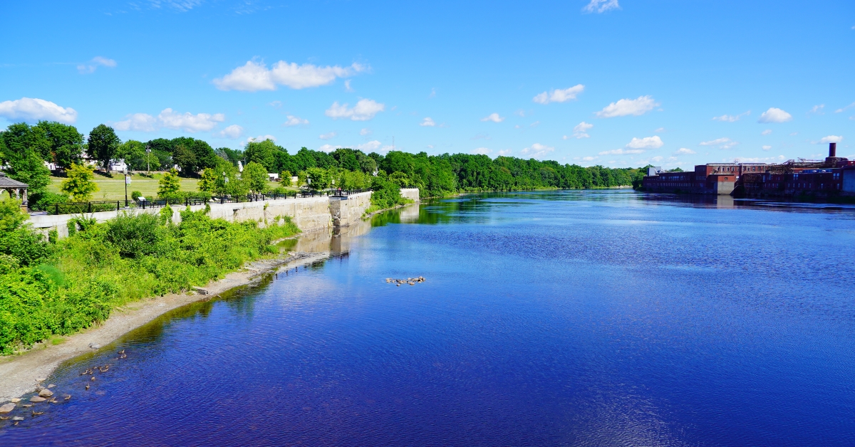 waterville city kennebec river