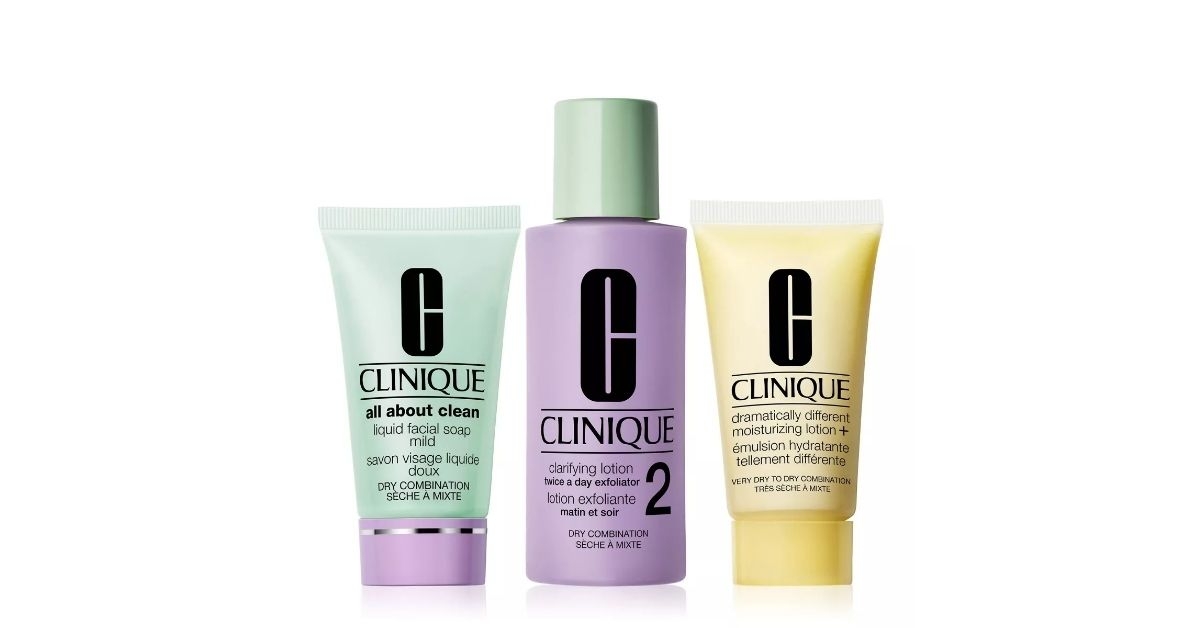 target clinique 3 step skin care kit