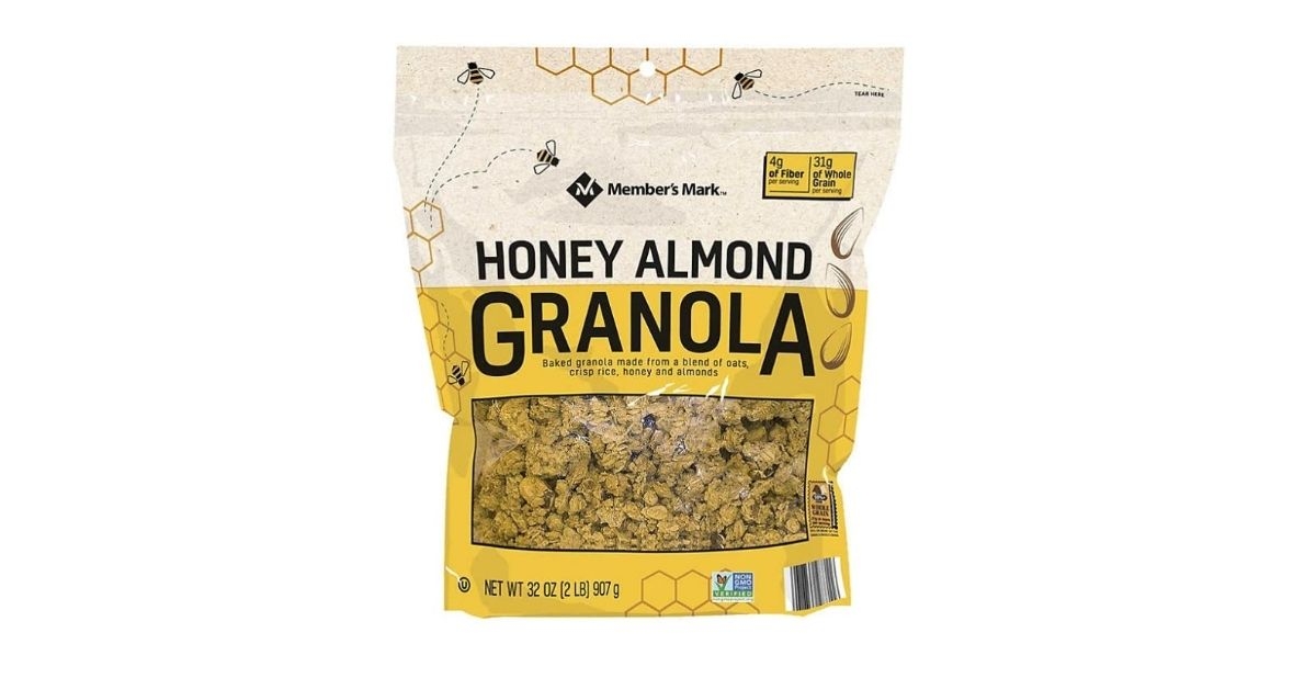A pack of honey almond granola