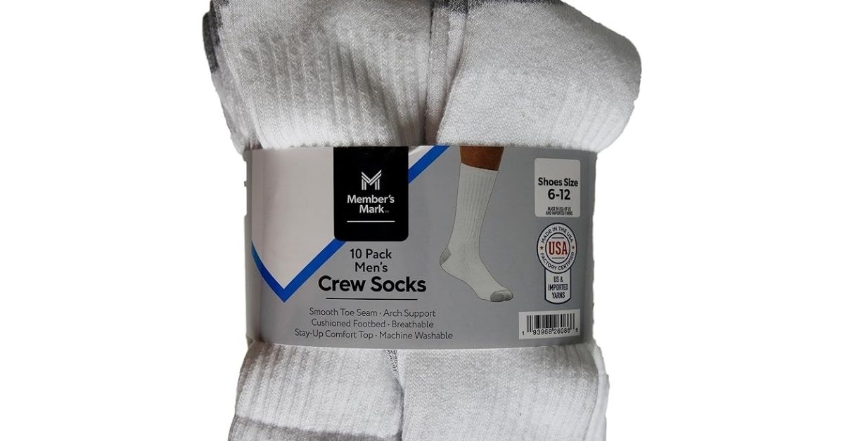 Men's crew socks in a bundle