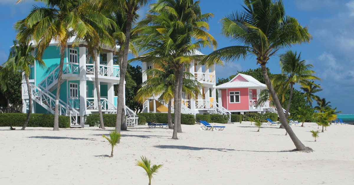 colourful beach houses
