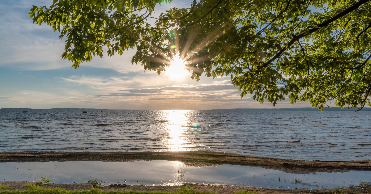 sunset of lake nipissing