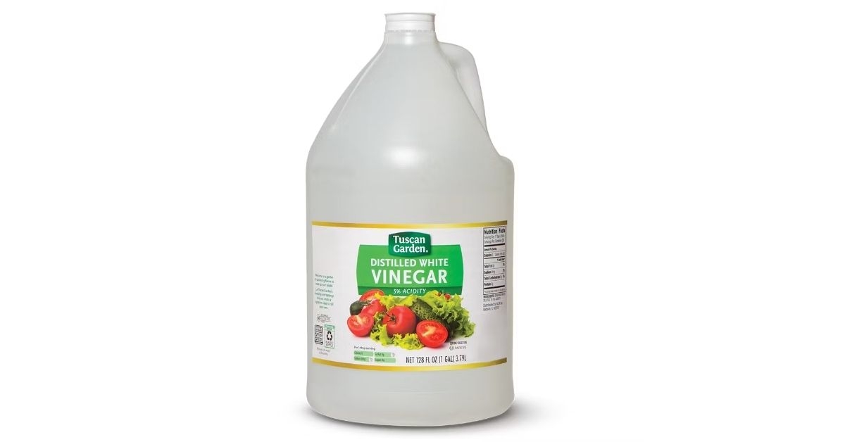 A gallon of white vinegar