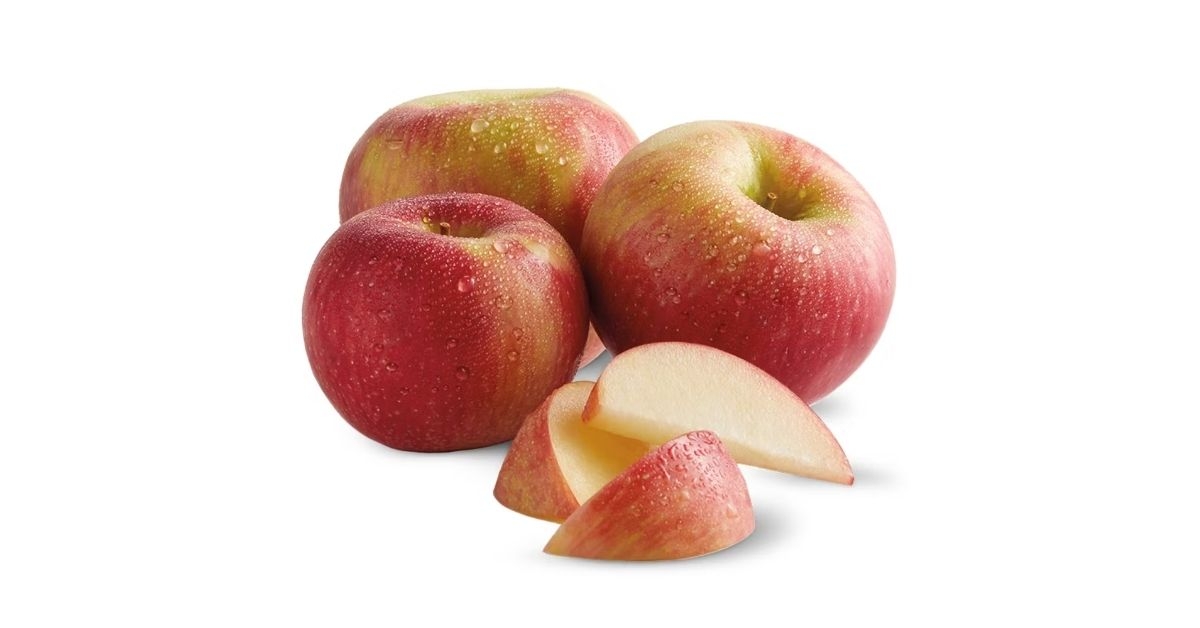 Aldi red Honeycrisp apples whole sliced