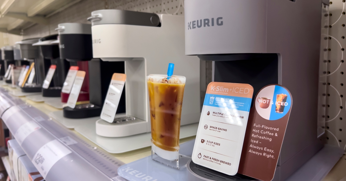selective focus on Keurig products