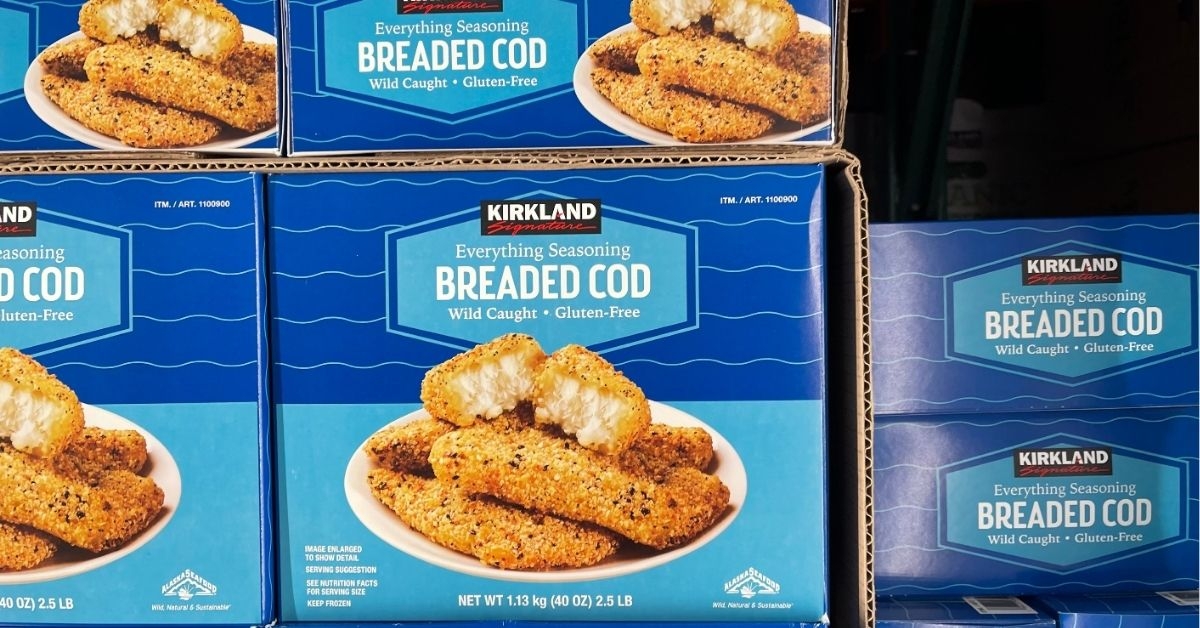 box of breaded cod