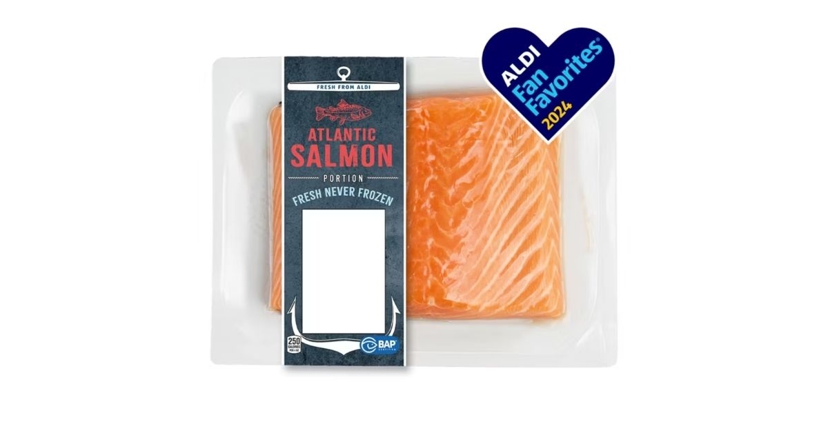 Aldi salmon package