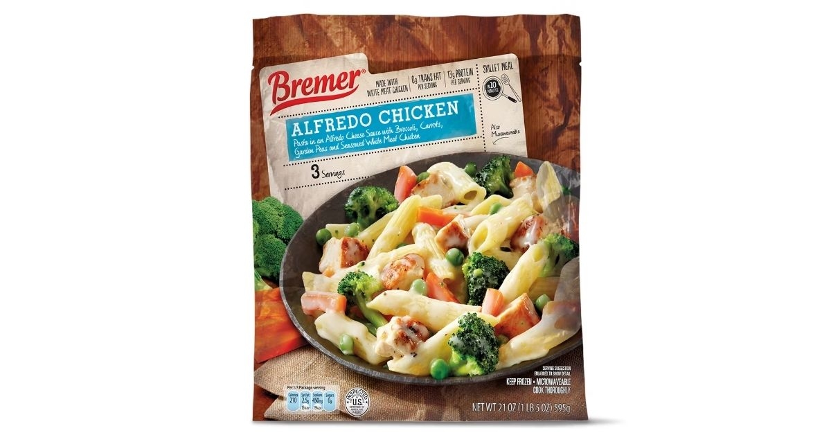 Aldi Bremer Alfredo Chicken Skillet meal 