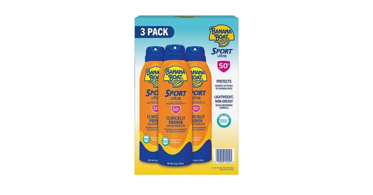 ultra sunscreen spray in a pack