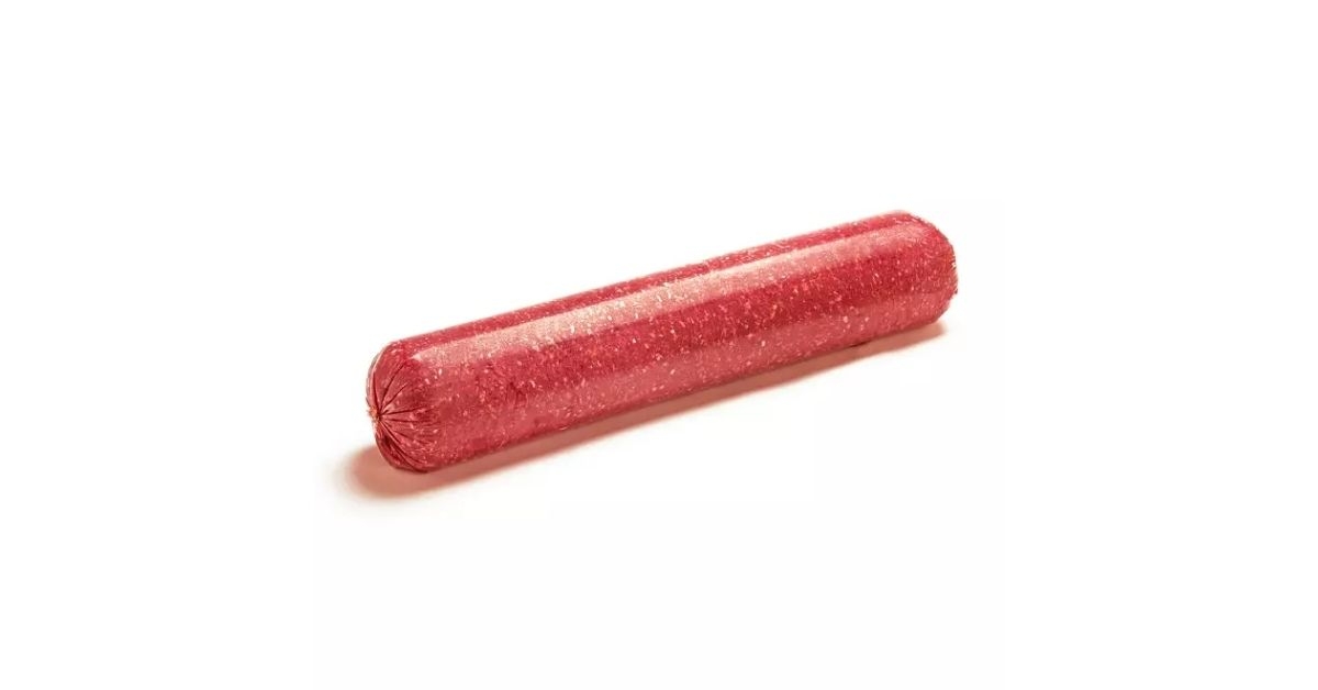 a piece of ground beef