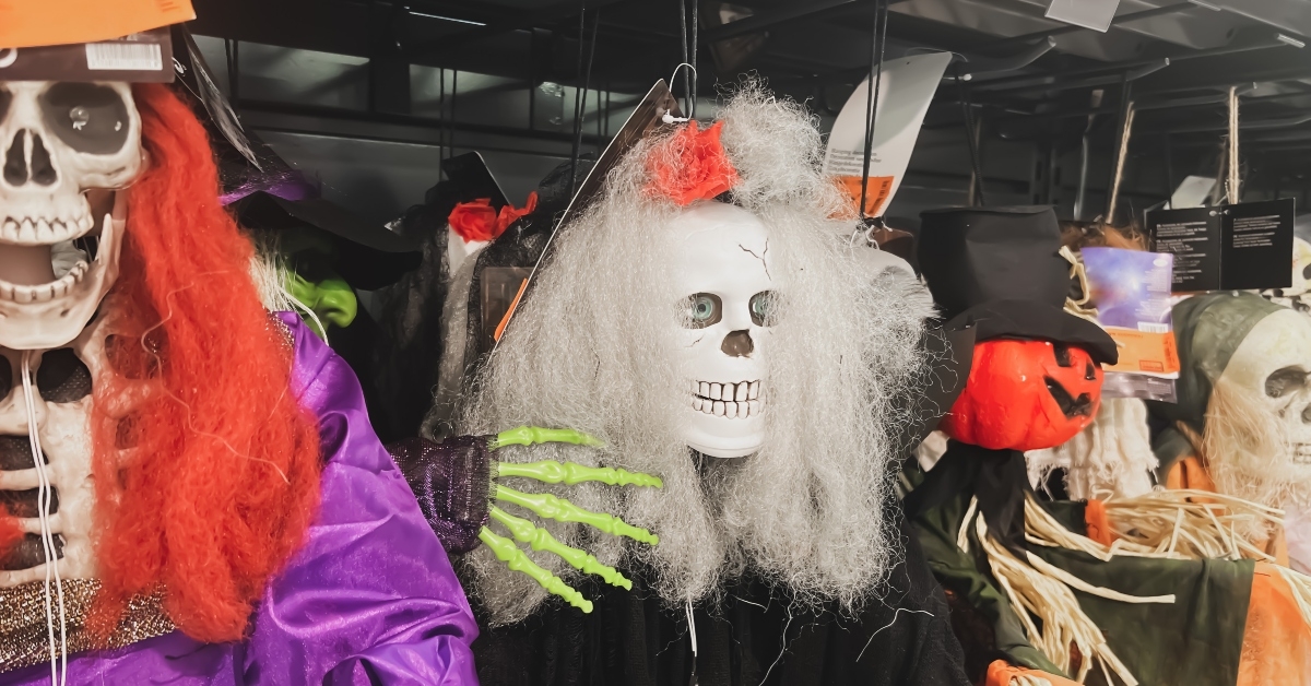 skeletons and zombi in a shop