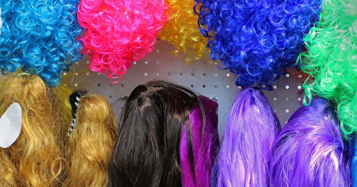 synthetic hair colorful wigs