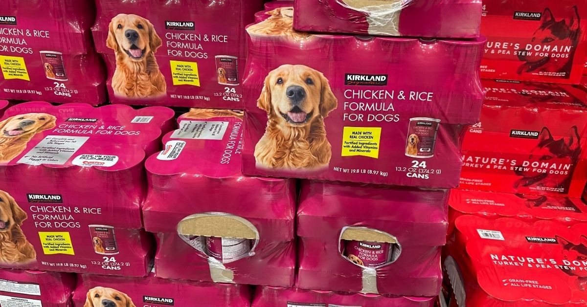 kirkland signature chicken and rice wet dog food