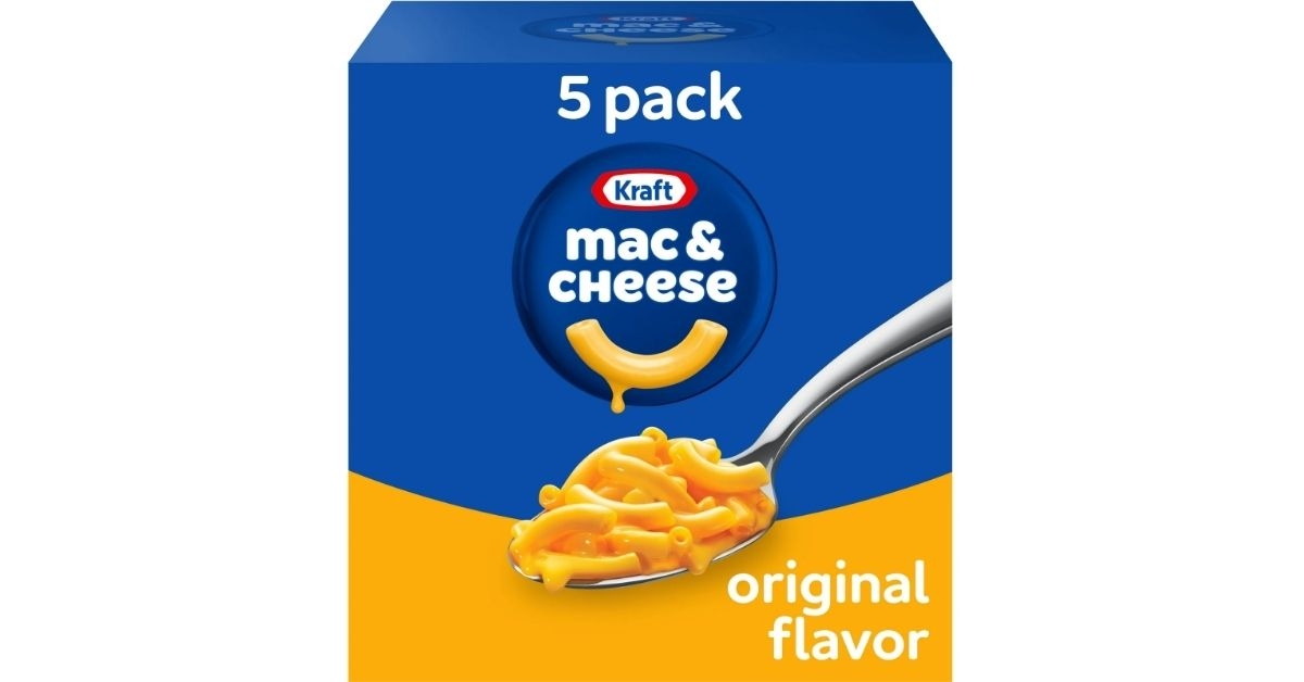 a box of mac and cheese