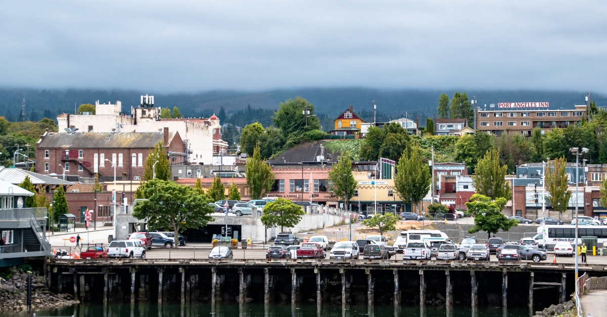 port angeles coastline in washington