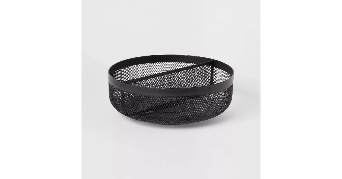 metal mesh turn table black