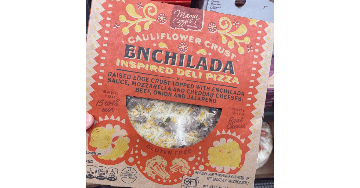 Enchilada pizza cauli flower crust