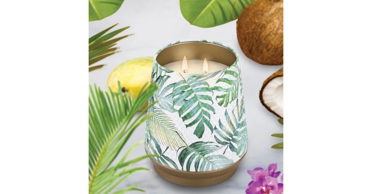 Costco Simply Indulgent Tin Lantern Candle