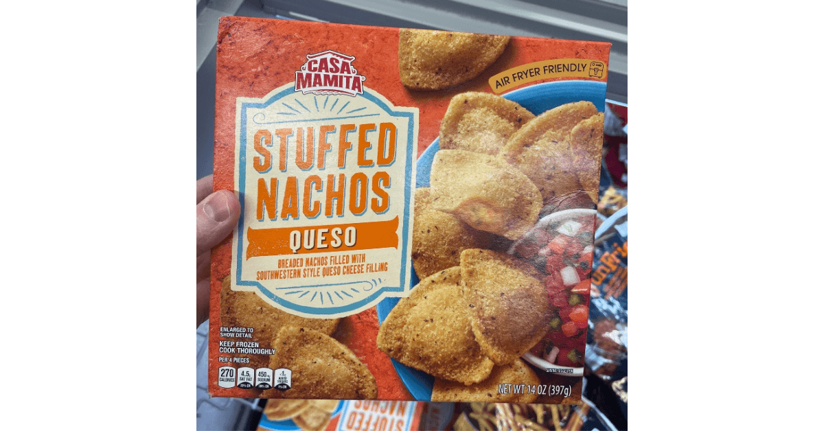Box of stuffed nachos from Casa mamita