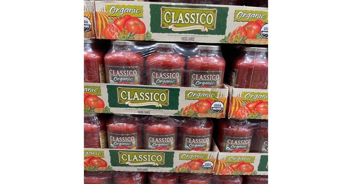 Costco Classico organic tomato sauce