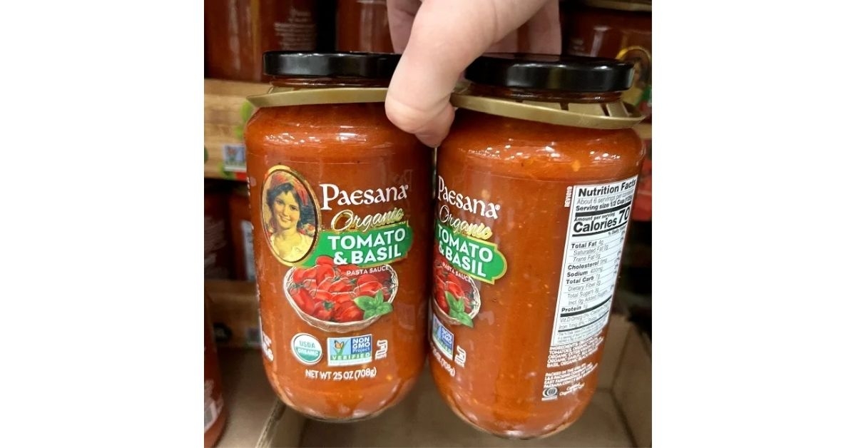 Costco Paesana Organic Tomato and Basil Pasta Sauce