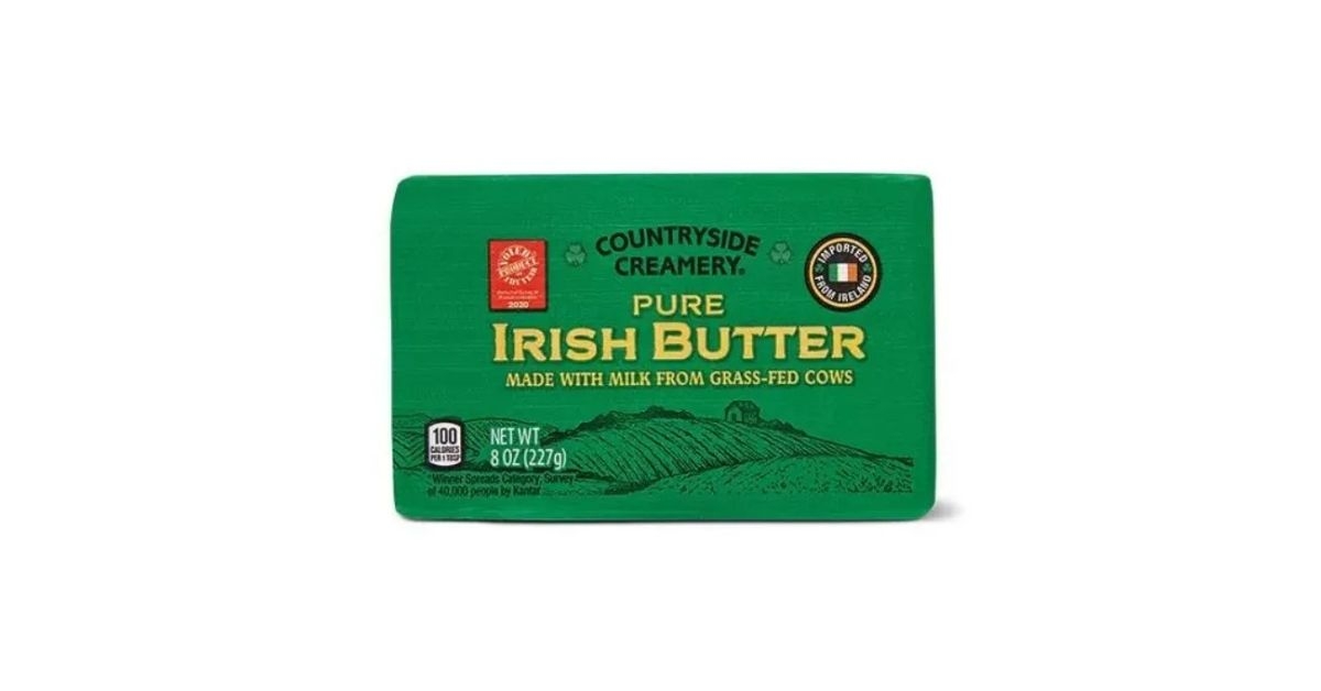 A block of Countryside Creamery Pure Irish Butter