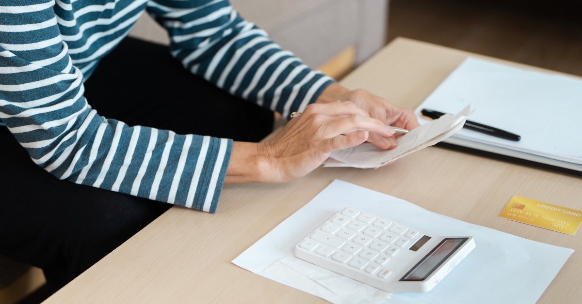 Senior Citizen Managing Finances