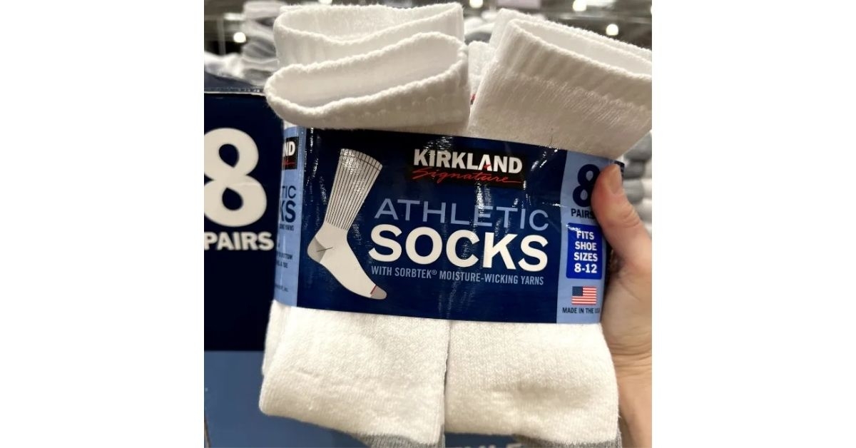 Kirkland Signature Men's Athletic Socks 8-Pack