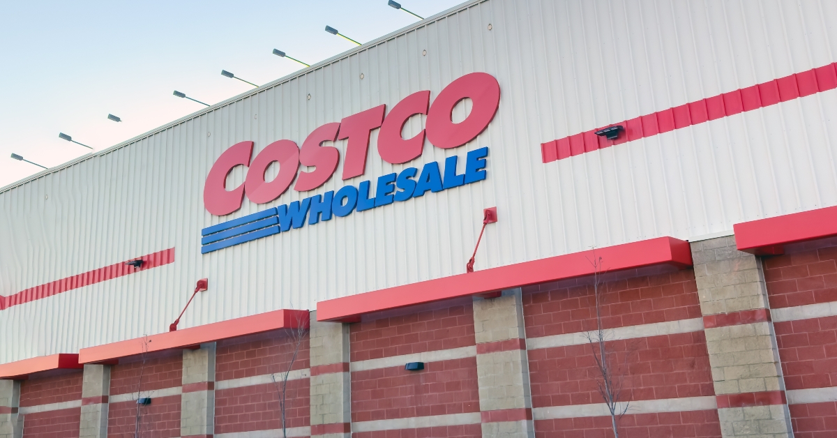 A large Costco Wholesale store during winter day