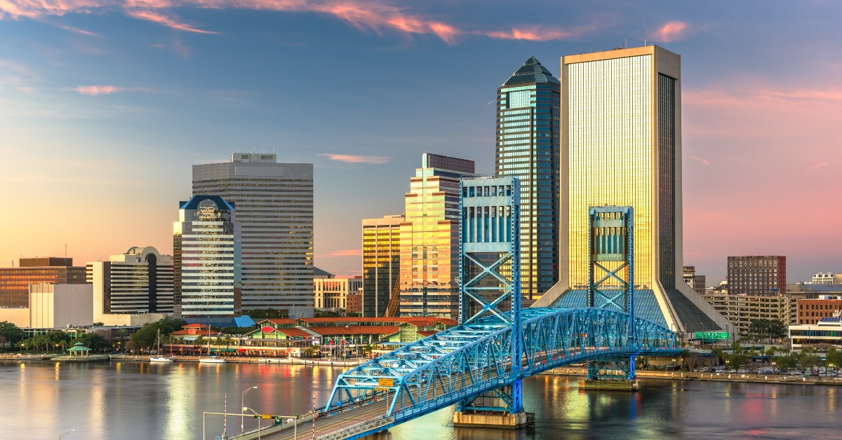 Jacksonville, Florida downtown city skyline 