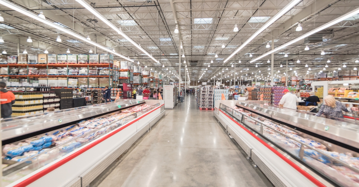 a view of Meat department at Costco