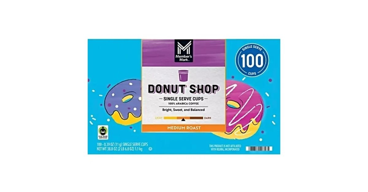 Member's Mark Donut Shop Medium Roast Coffee Pods