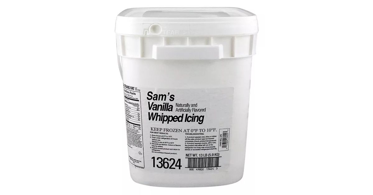vanilla whipped icing