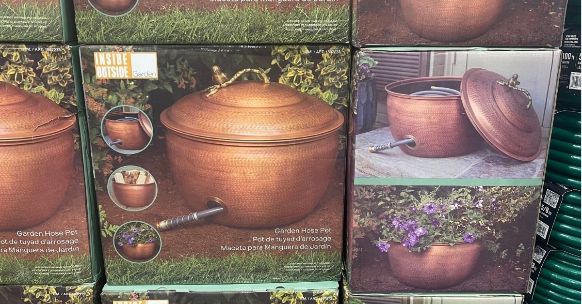 inside outside garden hose pot