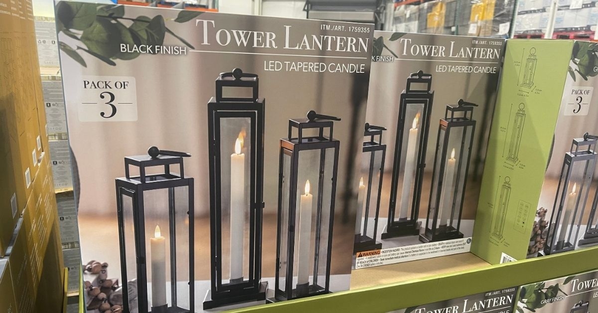 a set of tower lanters
