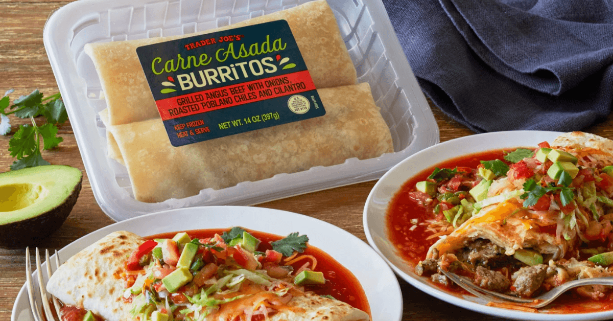 Carne Assada Burritos from trader Joe's